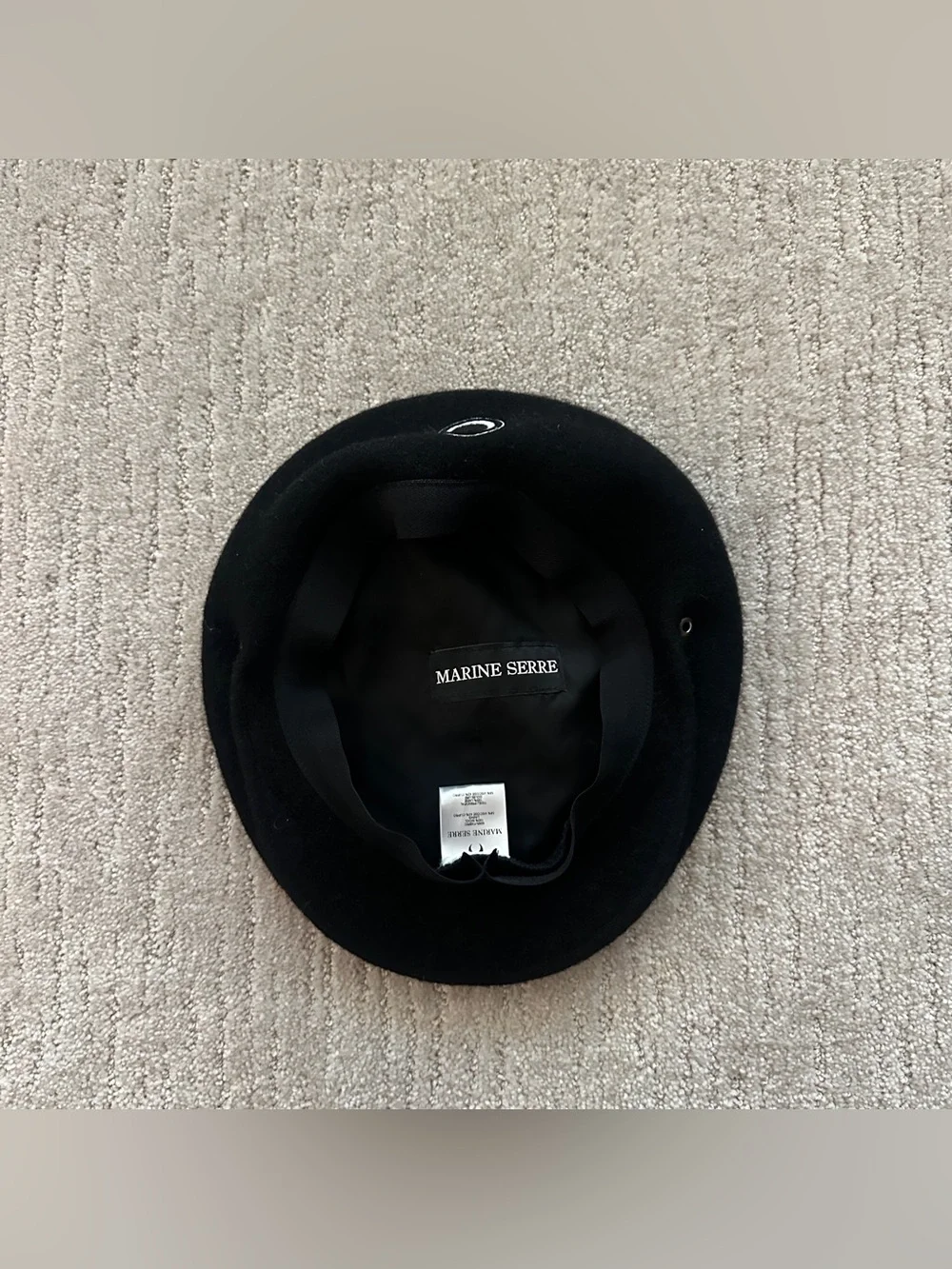 Marine Serre Wool Logo Beret